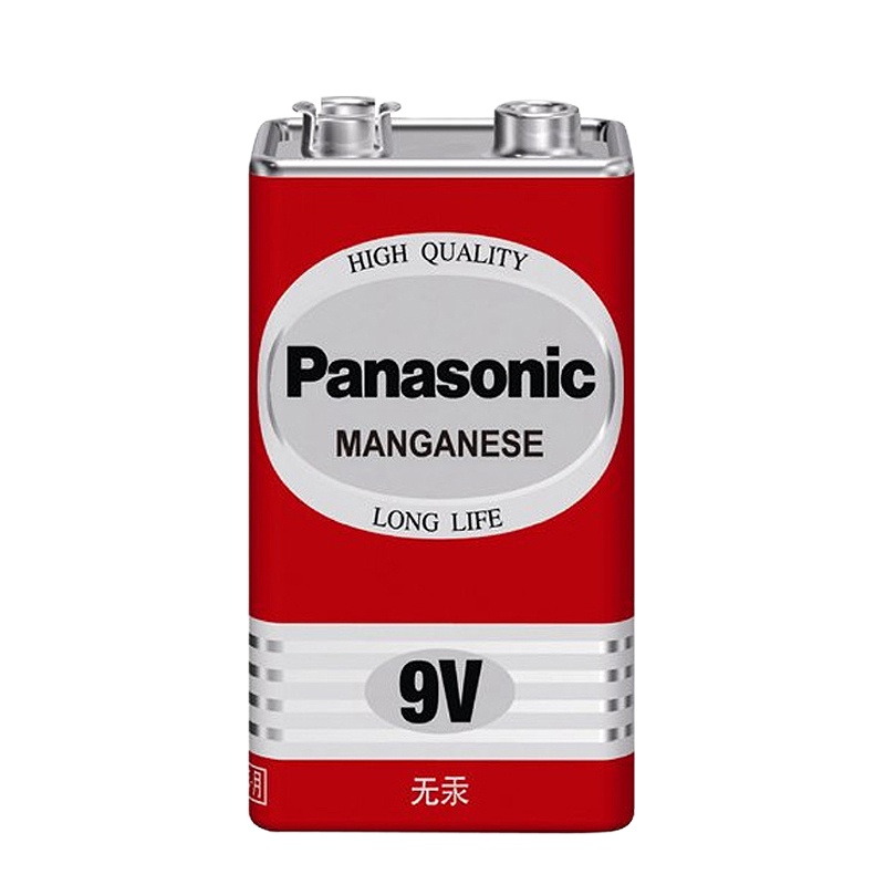 松下(Panasonic)正品9V碳性方形干电池4节实惠装适用于万用表遥控器话筒报警器玩具半导体收音机鼠标6F22ND