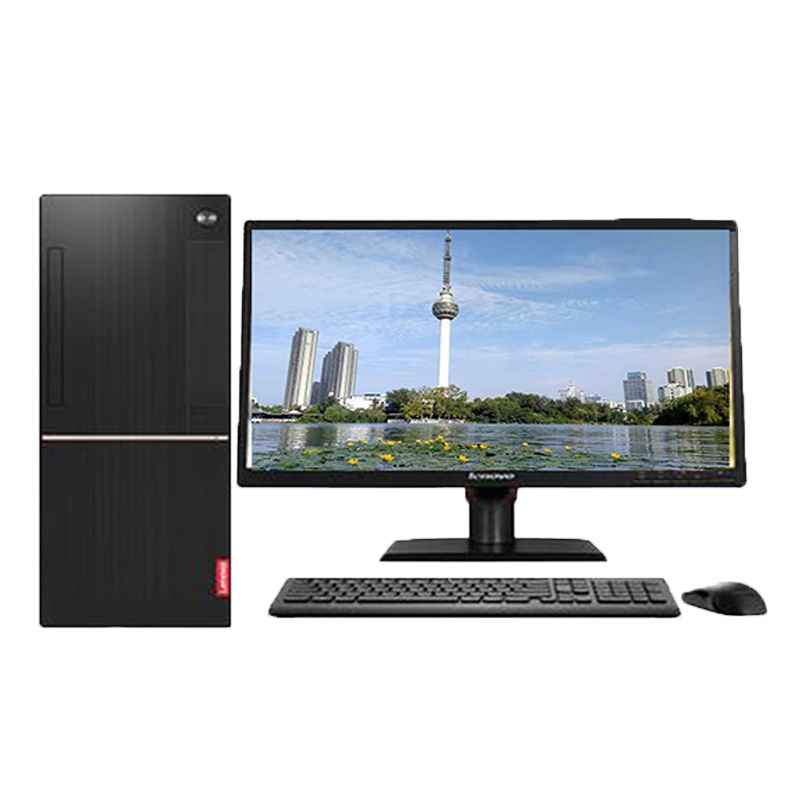 联想(Lenovo)扬天T4900D台式电脑整机(I5-7400 8G 1T+25G6SSD 集显 黑色)