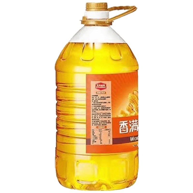 香满园花生油5L压榨花生油家庭饭店健康食用油