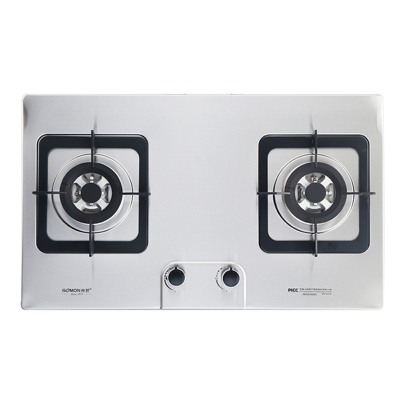 光芒不锈钢台嵌两用大火力灶具