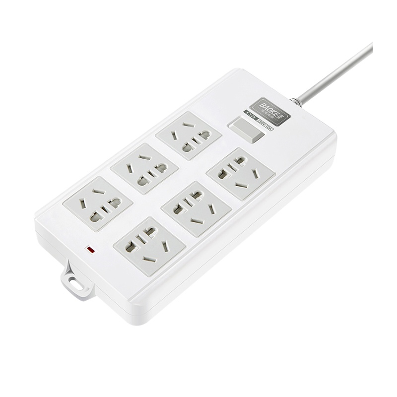 宝克(baoke) K326 3m 六插位 带总控开关 接线板(计价单位：个)