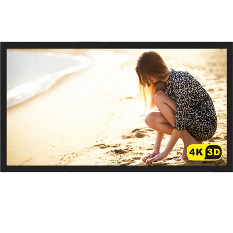 经科JK画框投影幕布投影机中边框N4-FL/W1玻纤白幕180寸2.35:1