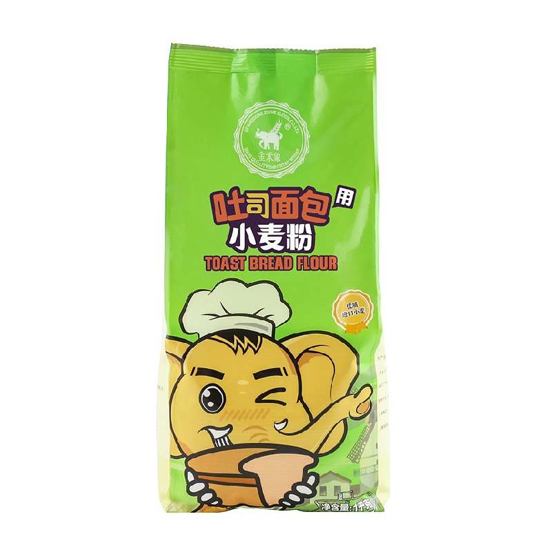金禾象 吐司面包用小麦粉 原装1kg 优质高筋小麦粉 家庭烘焙原料 吐司面包专用面粉