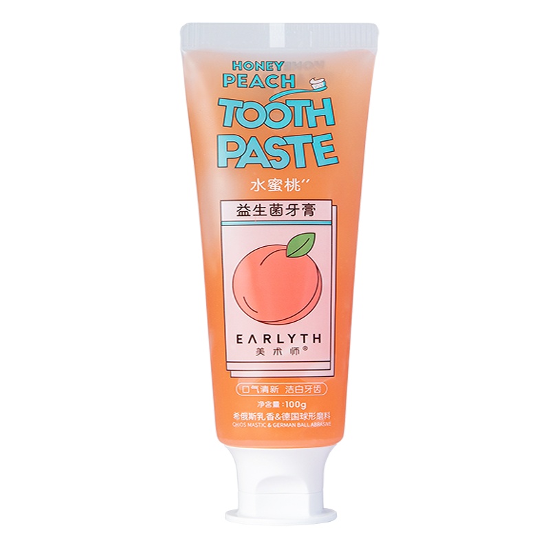 赵露思同款 美术师 益生菌水蜜桃水果味牙膏 清新口气
