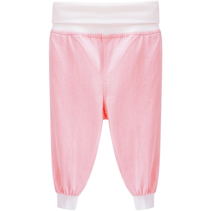 婴姿坊儿童秋季新款休闲护肚长裤女童时尚高腰秋装裤子韩版