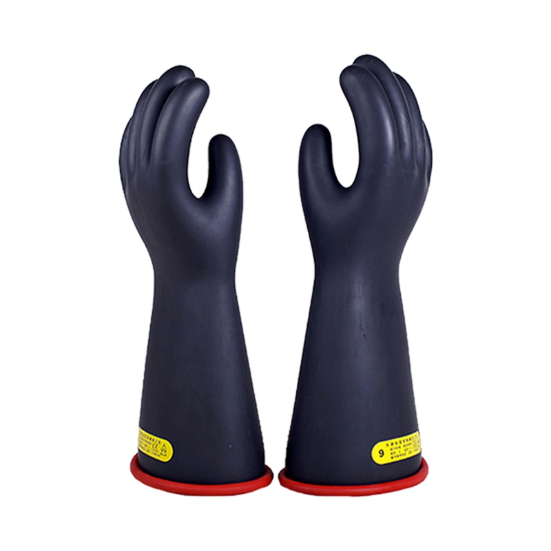 双安 20KV绝缘手套 2级带电作业用乳胶绝缘手套耐压17KV 黑色