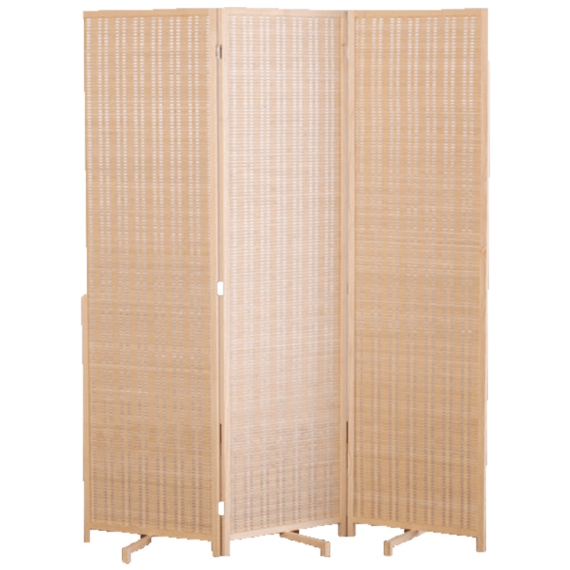 中式竹编屏风隔断墙客厅卧室遮挡帘简约现代折叠移动实木装饰家用安心抵