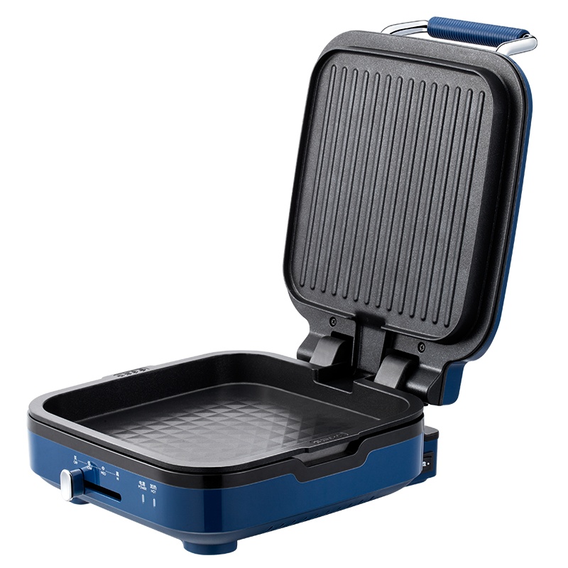 摩飞电器(Morphyrichards)电饼铛家用早餐机小型多功能煎烤锅轻食面包吐司压烤机华夫饼机 MR8600轻奢蓝