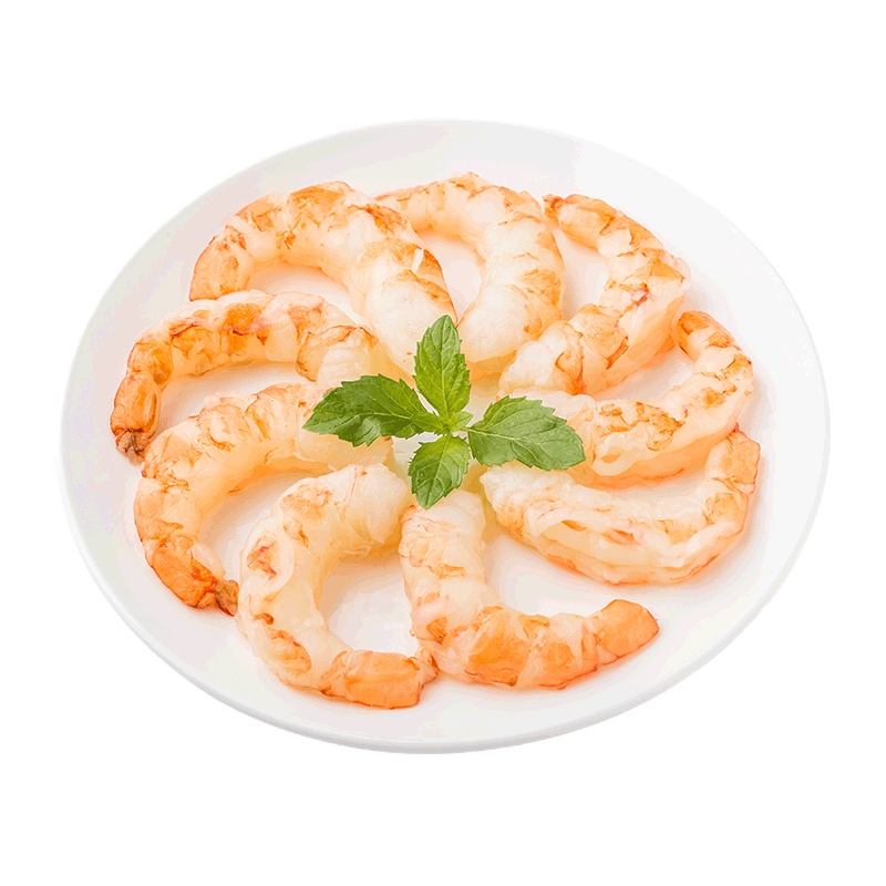 蓝雪海捕大红虾仁(抽肠)冷冻300g