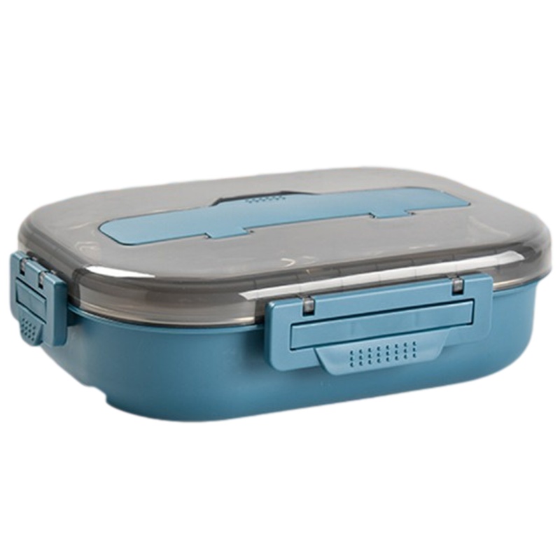 贝瑟斯 韩式304不锈钢便当盒方形分隔饭盒带汤碗/餐具