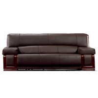 匡大办公沙发 洽谈商务沙发组合 简约现代沙发 灰棕色西皮办公沙发JC901