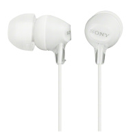 索尼(SONY)MDR-EX15LP入耳式音乐有线耳机 白色