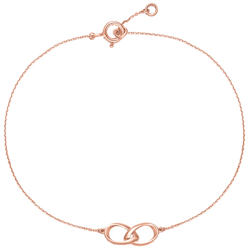 周大福珠宝首饰简约几何18K金手链E123301