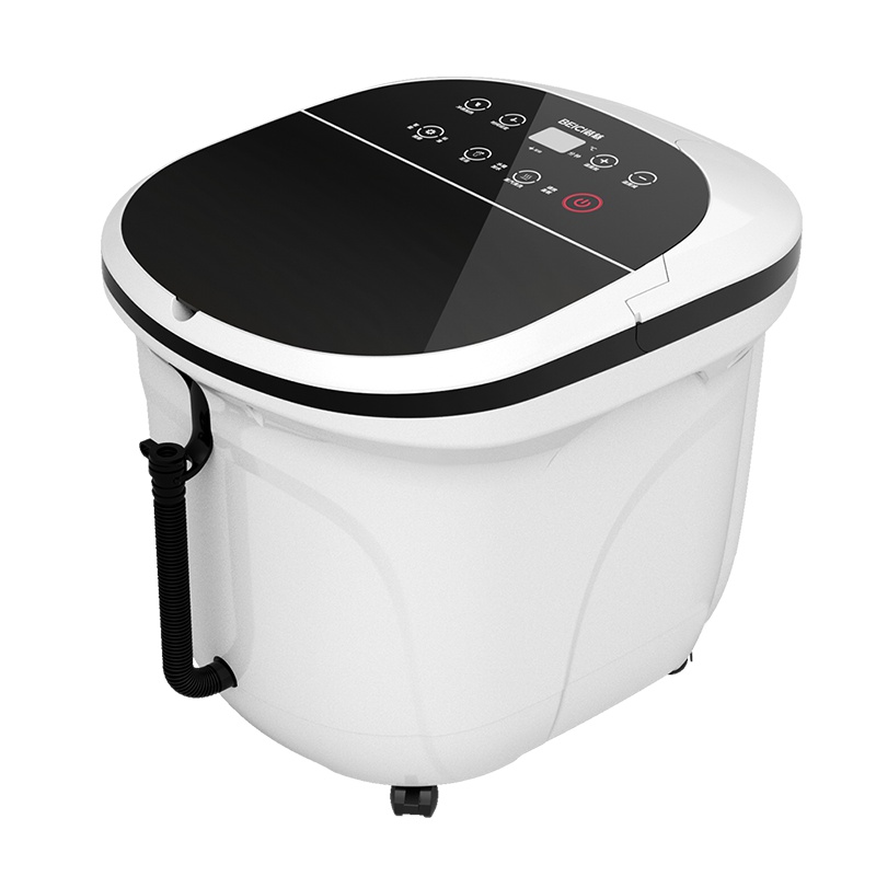 蓓慈(beici)足浴器BZ521A支持定时功能家用智能恒温电动滚轮按摩便携提手足浴盆环保PP材质泡脚桶