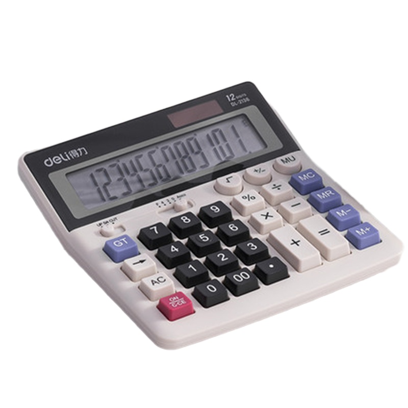 得力计算器 大按键带语音