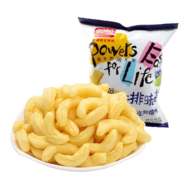 盼盼 麦香鸡味块105g 烧烤牛排味 膨化食品 休闲小食美味下午茶