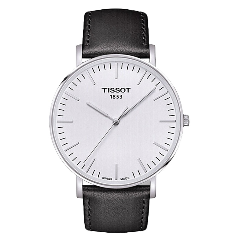 天梭(TISSOT)瑞士手表 魅时系列皮带石英男表