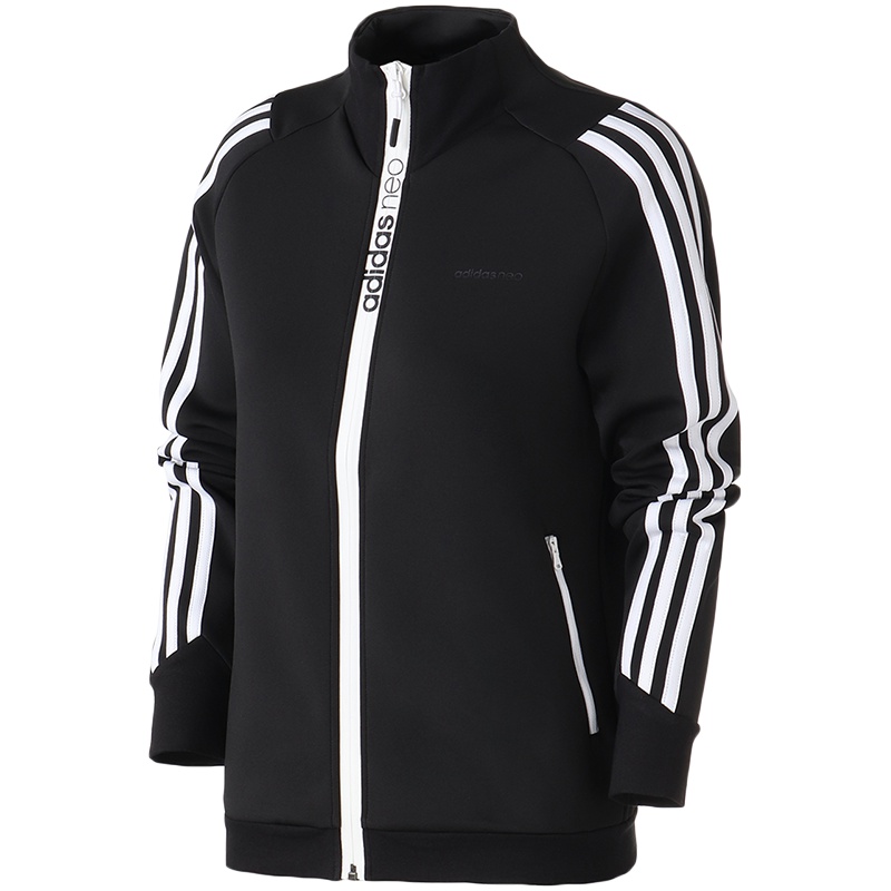 adidas阿迪达斯NEO女运动休闲夹克DM4161 L DM4161黑色