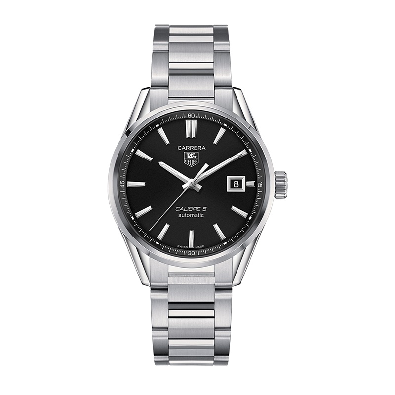 泰格豪雅(TAG Heuer)瑞士手表 卡莱拉系列钢带自动机械男士手表WAR211A.BA0782