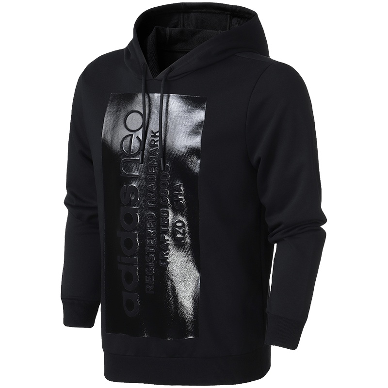 【自营】adidas阿迪达斯NEO明星同款男运动休闲卫衣DU2430 L DU2430黑色