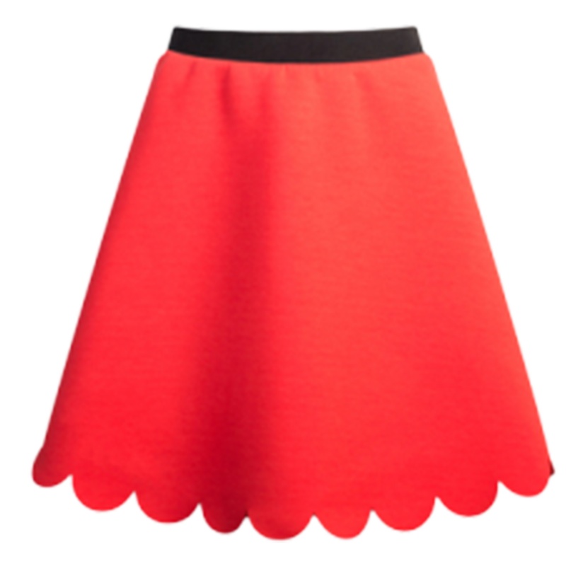 【福利款】拉夏贝尔Candie's春季新款 活力亮色纯色高腰a字裙伞裙短款半身裙30061021