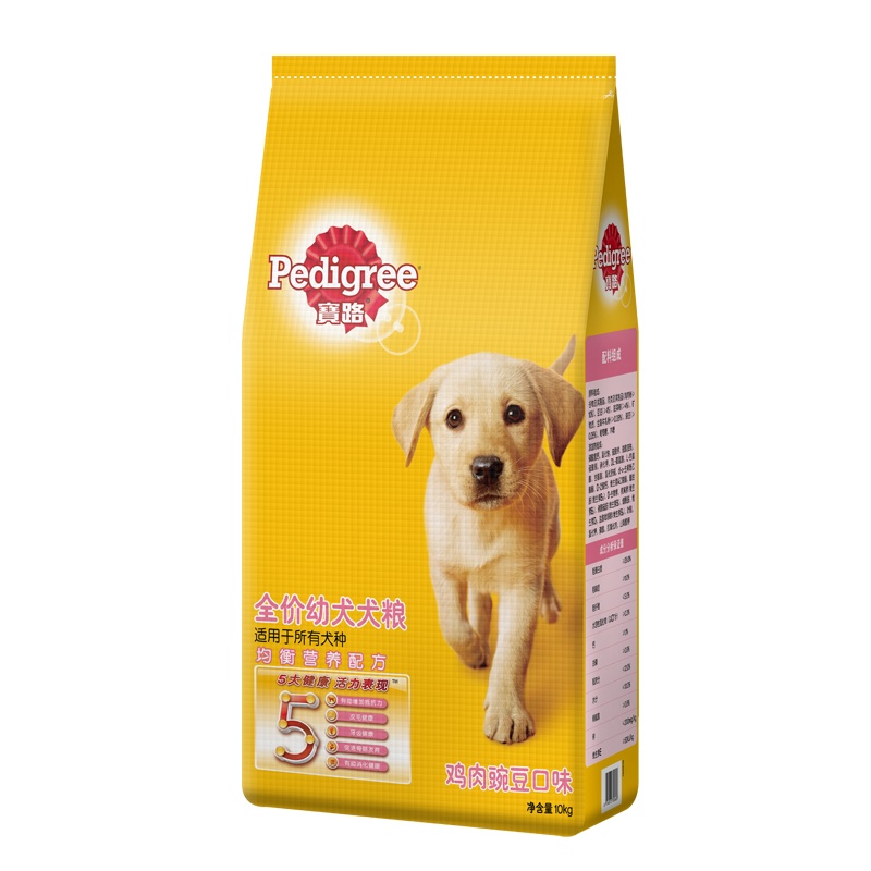 宝路 宠物狗粮 幼犬全价粮 通用犬金毛拉布拉多萨摩耶 鸡肉味 10kg