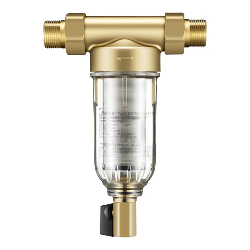 美的(Midea) QZBW25S-9 家用前置过滤器 单位:个<1个装> 管道过滤 净水器