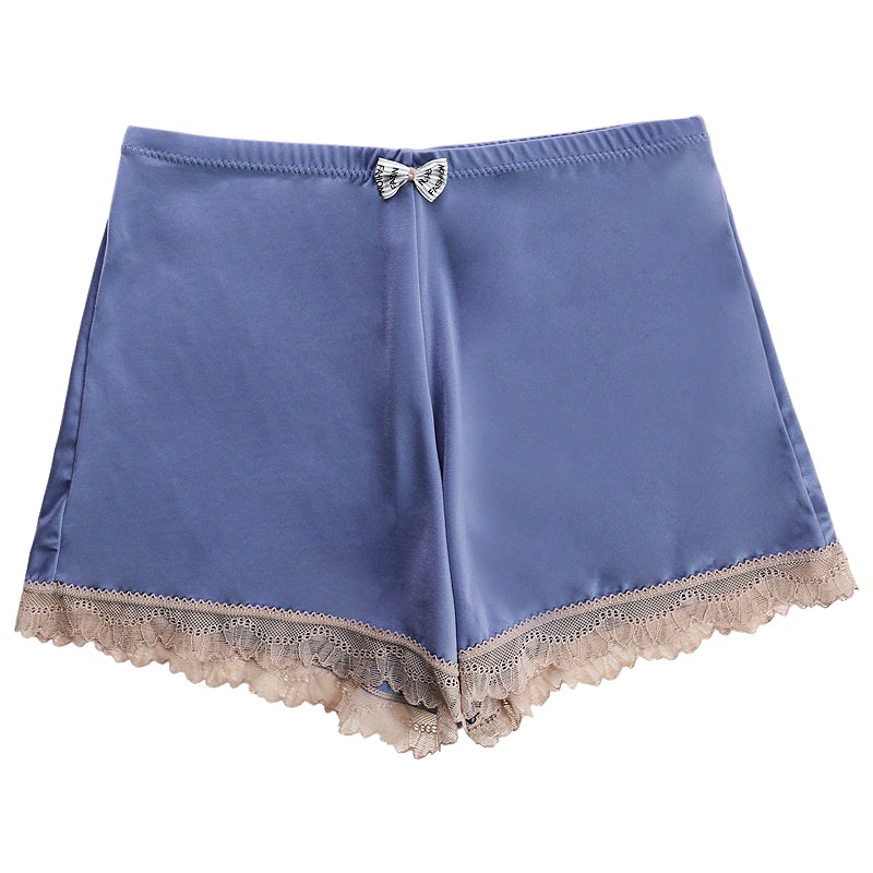 俞兆林春夏新款蝴蝶结蕾丝花边防走光安全裤女三分短款透气安全裤内裤女