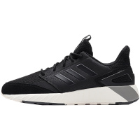 adidas阿迪达斯NEO男鞋休闲鞋低帮透气跑步鞋运动鞋F97650 F976501号黑色+炭黑