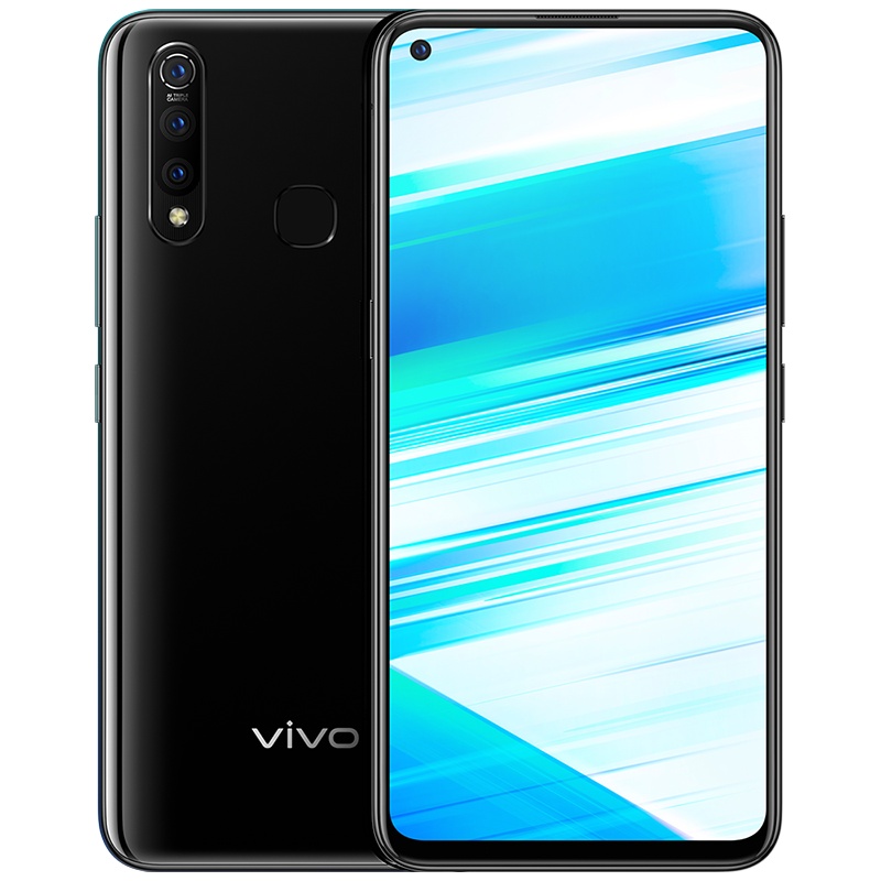 vivo Z5X 升级版 极夜黑 8+128G 极点屏手机 5000mAh大电池 三摄拍照手机全网通4G手机