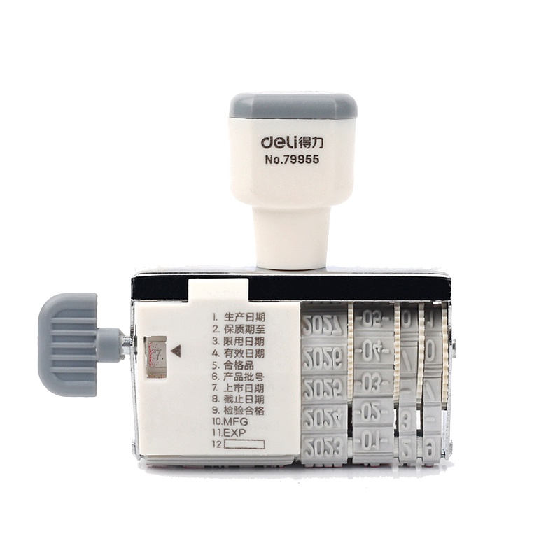得力deli79955日期印现金收付讫章出纳银行付仡章作废章打生产日期章有效日期产品批号生产日期检验合格保质期