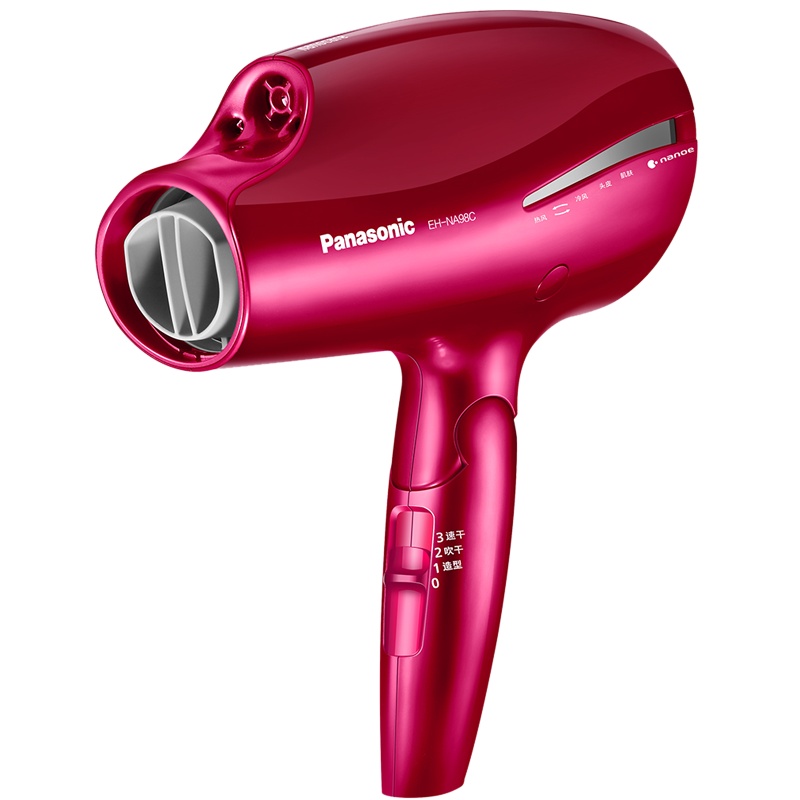 松下(Panasonic)纳诺怡nanoe电吹风双侧矿物质负离子1800W护发不伤发家用大功率沙龙级护理EH-NA98C