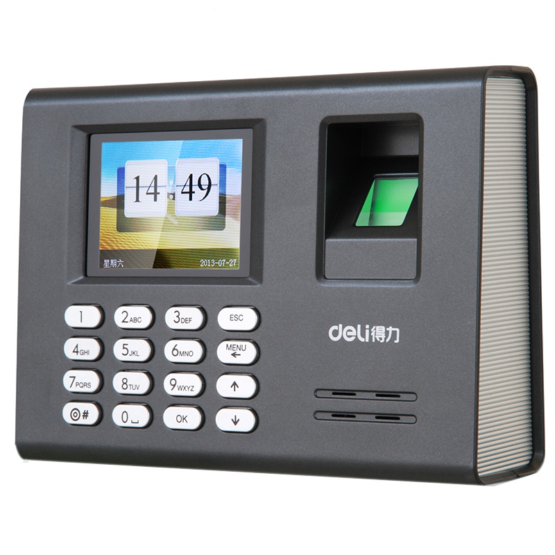得力(deli) 3946指纹考勤机 黑色