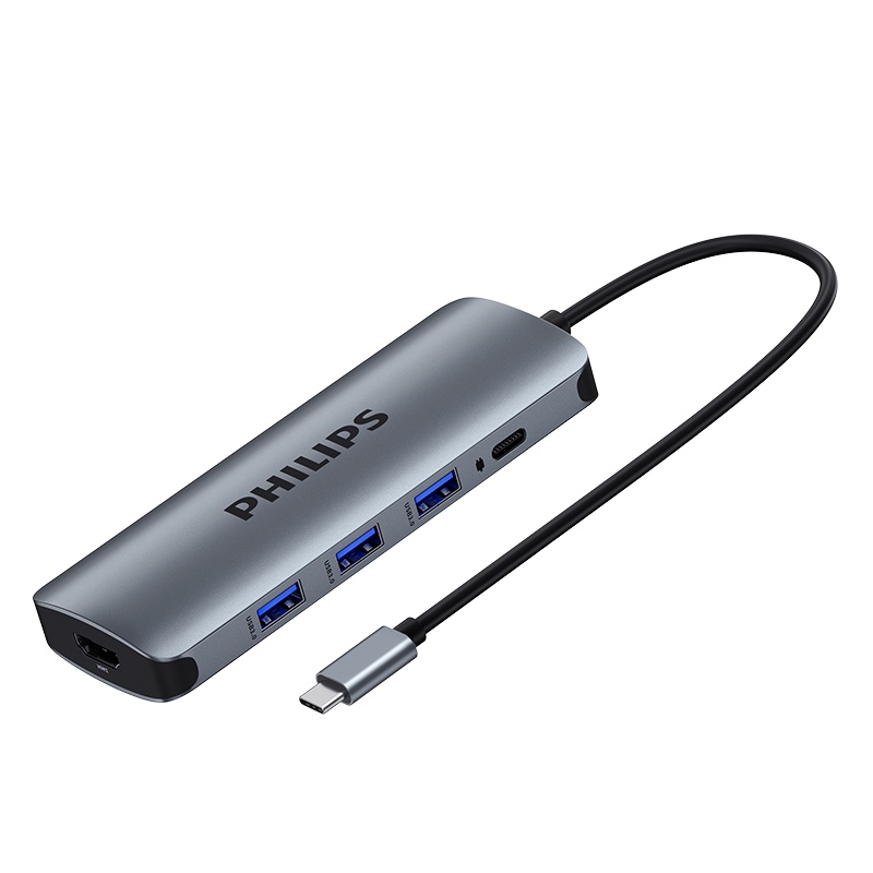 飞利浦type-c拓展坞电脑转换器 转接头笔记本扩展macbook pro苹果配件air投影仪转换器HDMI