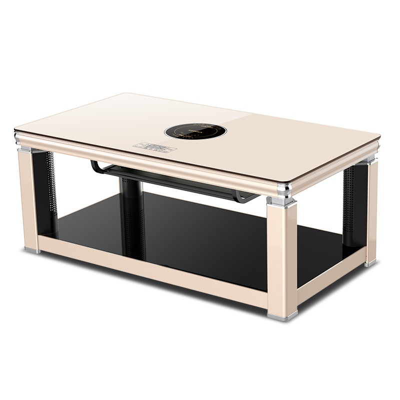 康佳（KONKA） KNS-804-J 升降茶几 电暖桌取暖桌电暖炉烤火桌家用桌子 1.38米带电陶炉