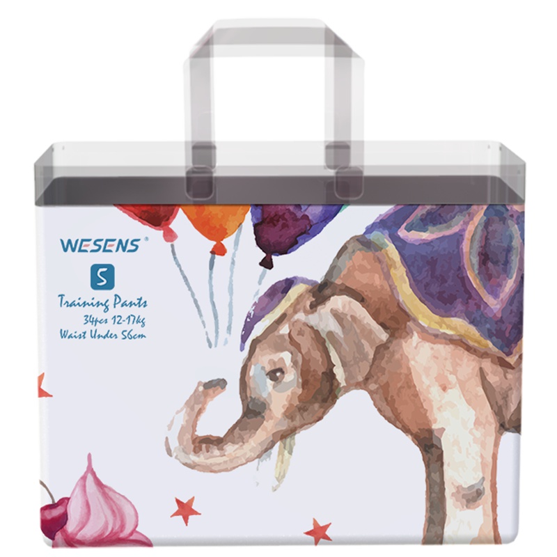 卫神wesens 奇幻马戏城 婴儿训练裤尿不湿宝宝尿裤尿片训练纸尿裤学步裤男女通用透气干爽柔软 XL 34片