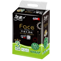 洁柔JR070-01B Face天然无香130抽纸面巾3包*16提