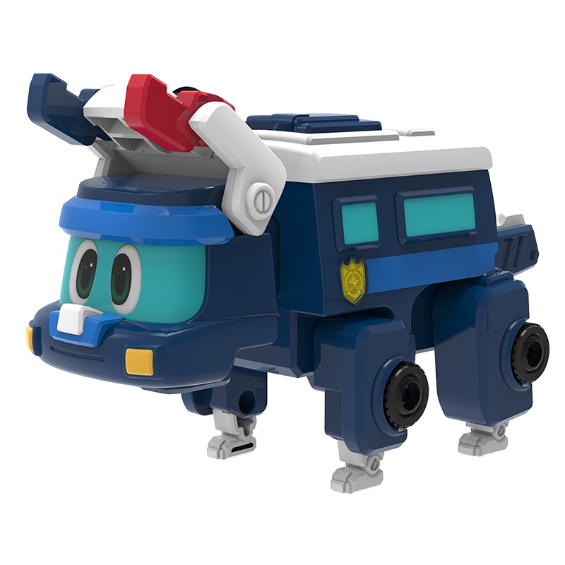 灵动创想帮帮龙出动第六季探险队全套发声变形恐龙警察队儿童玩具文斯5967