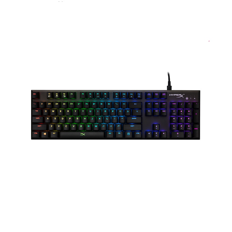 金士顿(HX-KB1SS2-US) HyperX Alloy FPS RGB 阿洛伊银轴背光机械键盘黑色