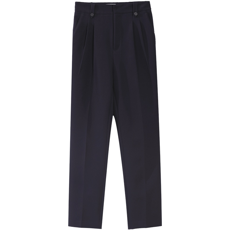 OSA高腰职业烟管西装裤子女2020年新款秋冬直筒休闲裤显瘦百搭