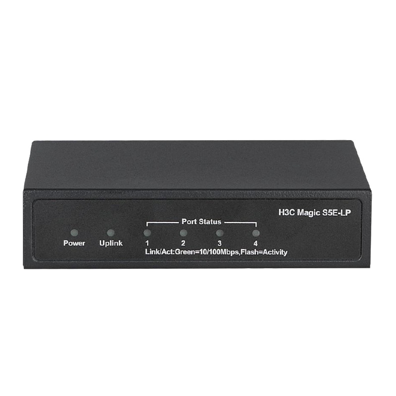 华三(H3C)Magic S5E-LP 5口全百兆POE供电交换机 办公监控即插即用