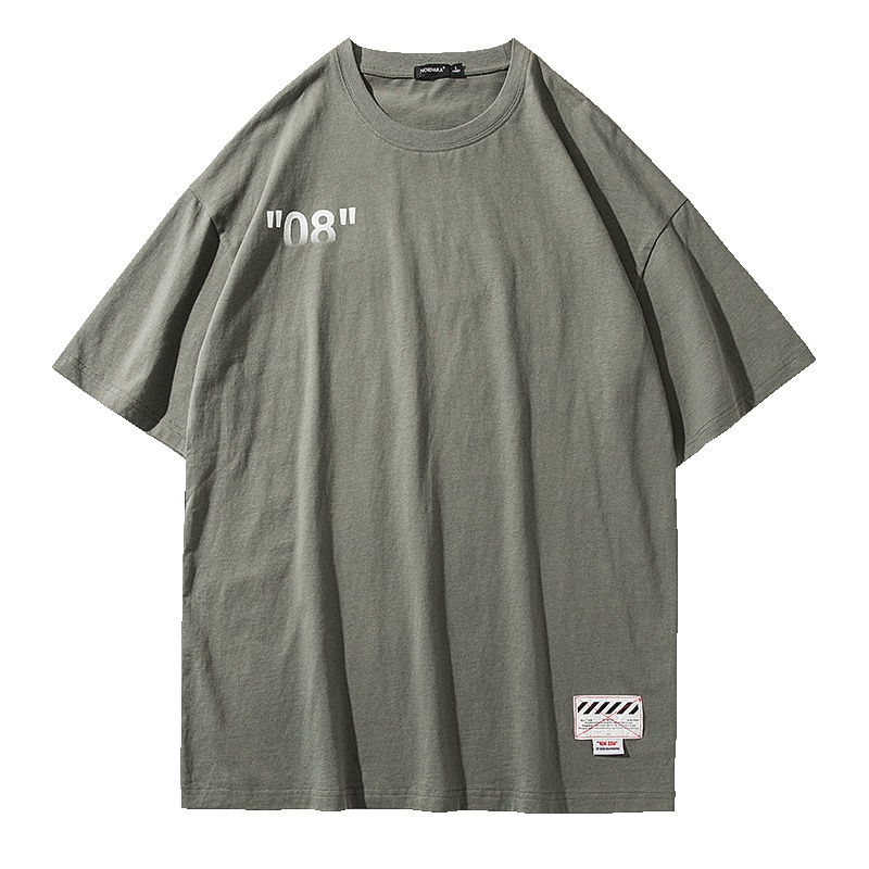 男士短袖t恤2019夏季新款潮牌纯棉半袖衣服港风潮流宽松男装丅恤