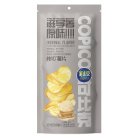 可比克纯切薯片滋享薯原味零食休闲食品90g(立袋装)