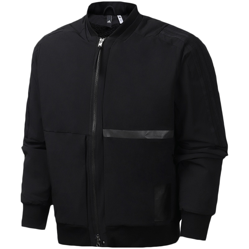 阿迪达斯男服夹克外套飞行领厚绒里休闲运动服FJ0246