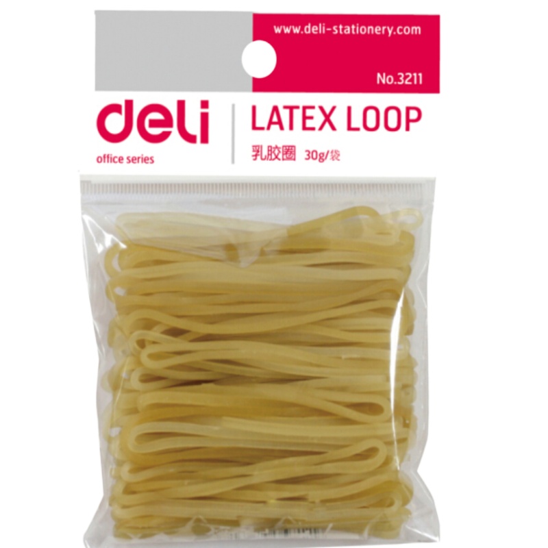 得力3211办公耐用乳胶圈/橡皮筋/橡胶圈/牛皮筋2包装