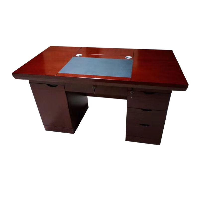 隆博盛景 1.4米木皮桌子 实木皮油漆会议桌高档时尚桌椅 厂家定制直销