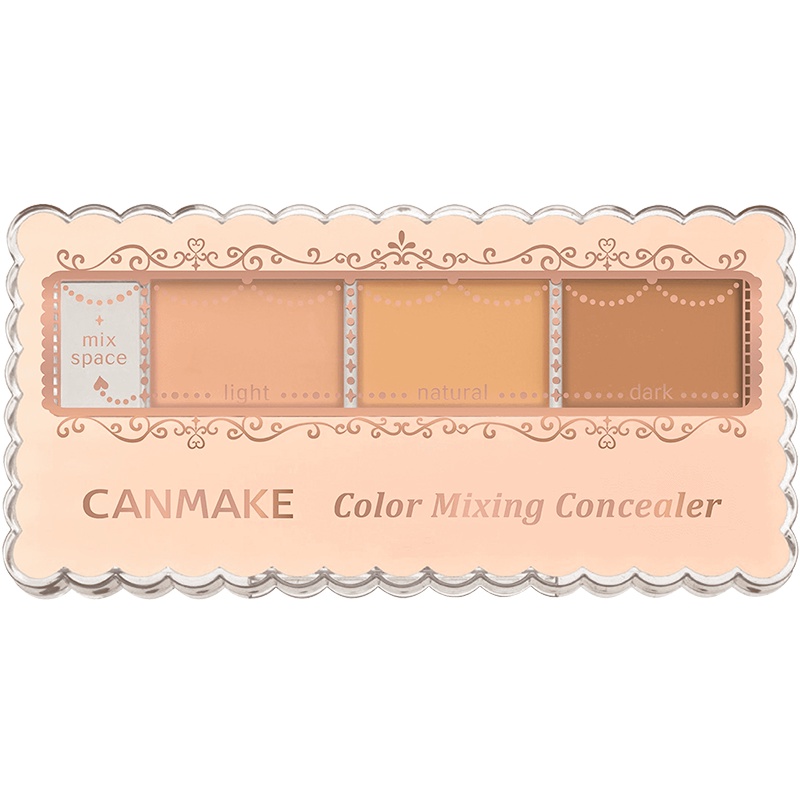 CANMAKE 井田 三色遮瑕膏 防晒提亮遮黑眼圈 3.9克 01