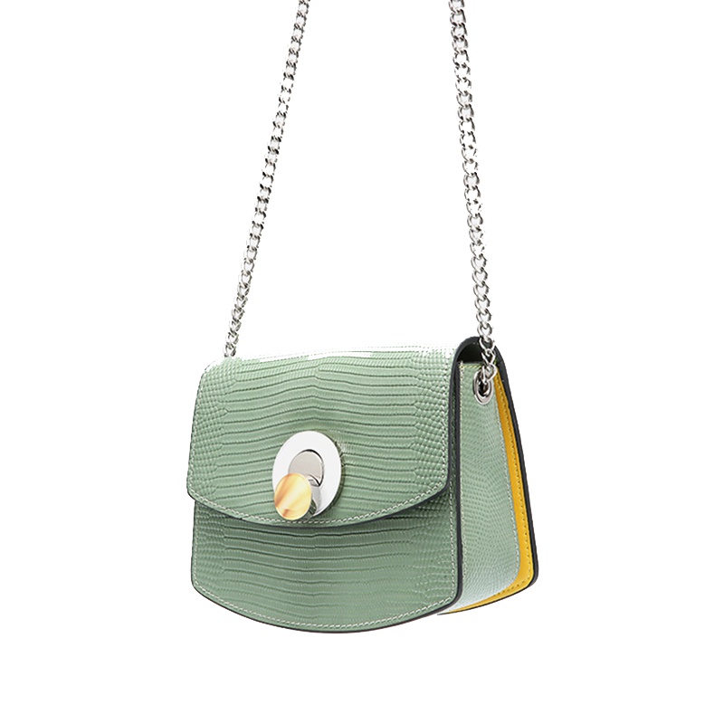 夏季女包蜥蜴纹单肩手提包质感牛皮斜挎洋气小方包