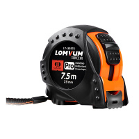 卷尺不锈钢家用尺子高精度盒尺3米5米7.5米加厚钢圈尺龙韵 双保险包胶3M*16MM