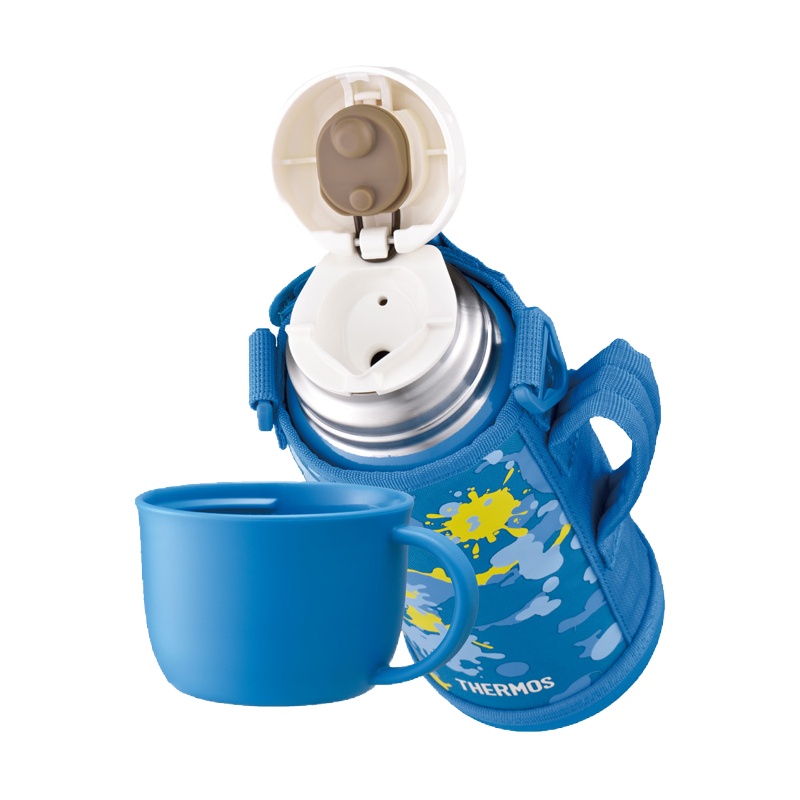 THERMOS 膳魔师儿童保温用品杯 FHO超轻系列 保温保冷两用800mL 蓝色 FHO-801WF BL-PT